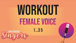 Vocal Workout | Female Voice | 1...35 - major triad | 🎤👱🏻‍♀️👩🏽👩🏼‍🦱👧🏾 4k😎