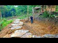 Dig a pond to store water, make a stone path, take care of the garden - Off Grid Living | Ep. 21