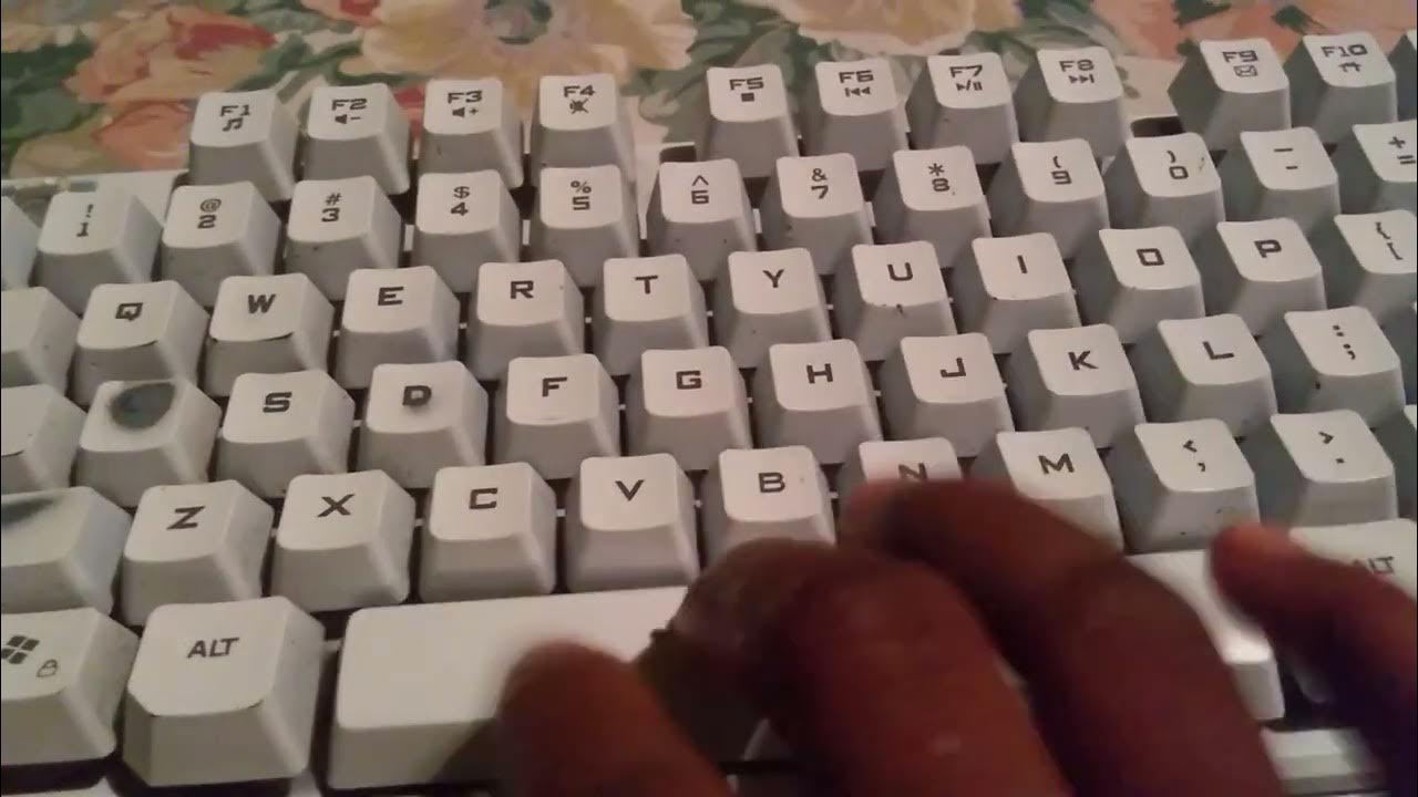 i lubed my keyboard with vaseline YouTube