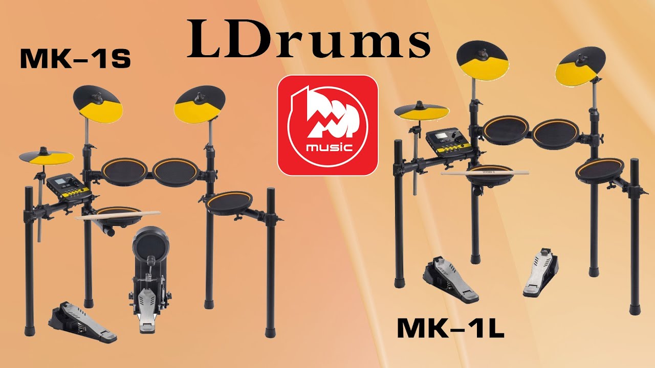LDrums MK-1L and LDrums MK-1S Digital Drum Sets