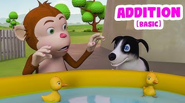 Basic Math for Kids | Addition Basic - Part 2 | Preschool and Kindergarten Learning Videos
