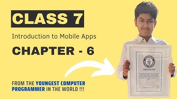 Introduction to Mobile Apps | Chapter-6 of Trackpad Computer Book | Class 7