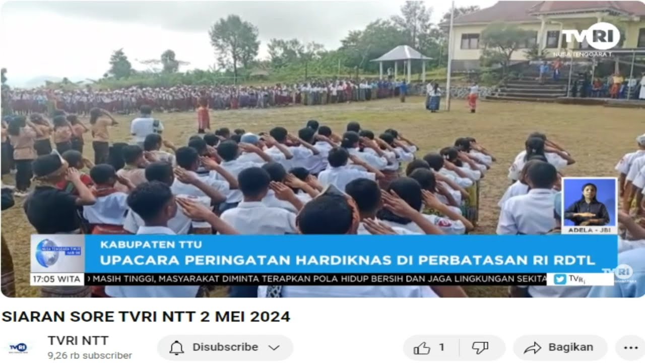 UPACARA PERINGATAN HARDIKNAS 2024 DI PERBATASAN RI-RDTL - YouTube