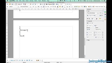 OpenOffice Writer Tutorial #1 ( Discussing Shortcut icons & User Interface )