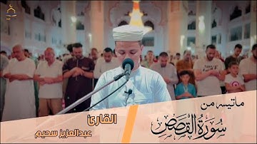إبداع وتدبر.. استمع ل ما تيسر من سورة القصص بتلاوة مميزة للقارئ عبدالعزيز سحيم