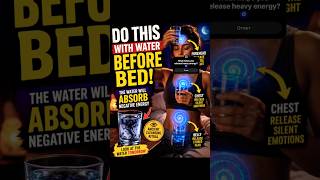 ⚠️ CLEANSING METHOD 💧 PUT WATER NEXT TO YOUR BED #cleansing #rituals #energyhealing