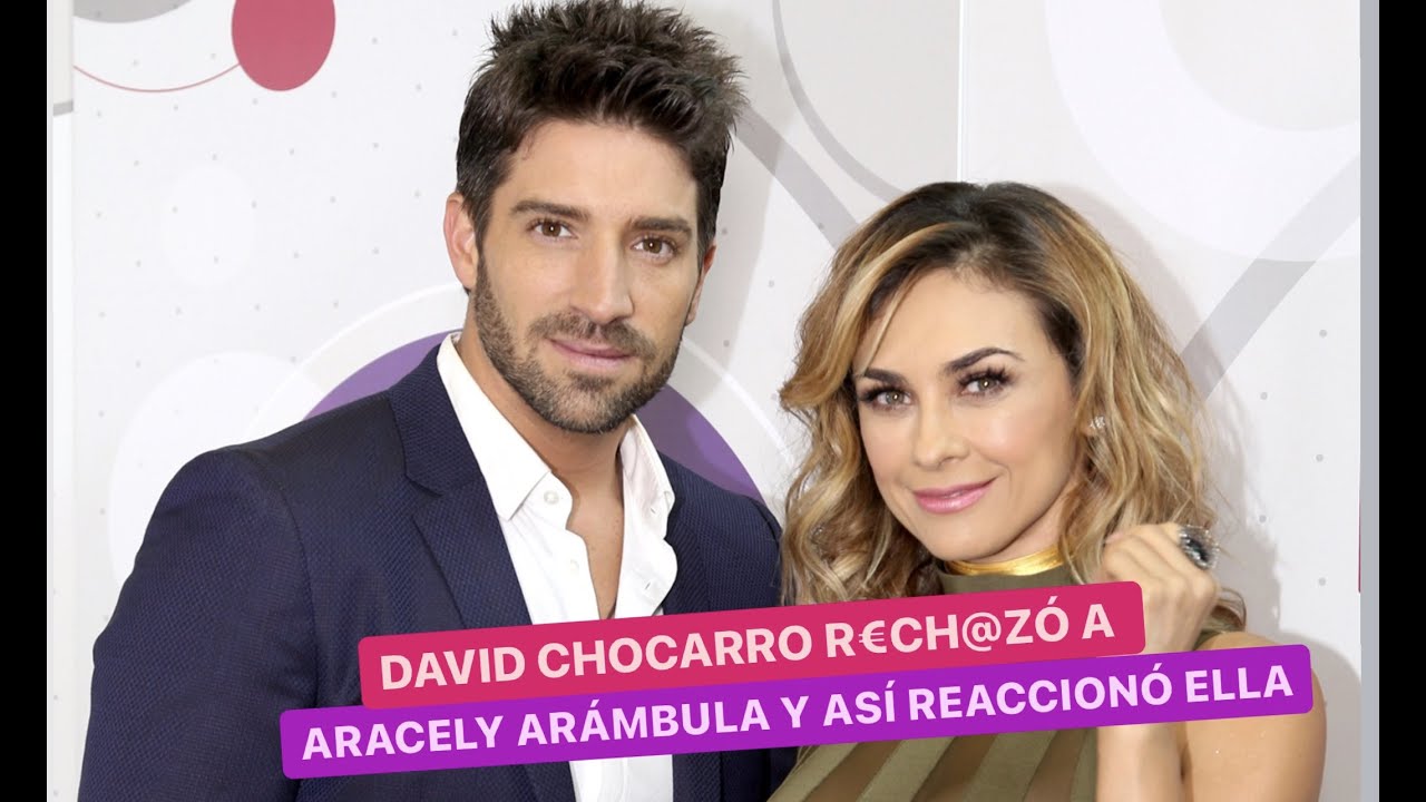 Aracely Arámbula fue rech@zad@ por David Chocarro y esta fue la actitud que tuvo ella