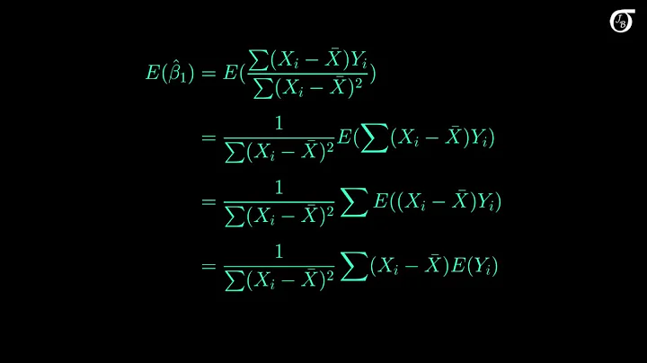Deriving the mean and variance of the least squares slope estimator in simple linear regression