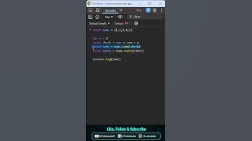 Use javascript pre-built helper methods some and every #coding #frontend  #developer  #javascript