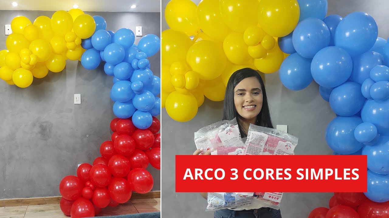 ARCO DESCONSTRUÍDO DE 3 CORES FÁCIL