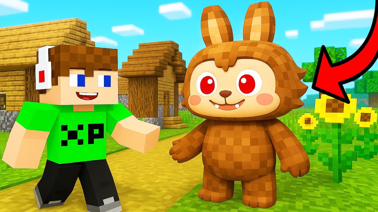LABUBU-T TALÁLTAM ÉS FELÖLTÖZTETTEM A MINECRAFTBAN! 😱