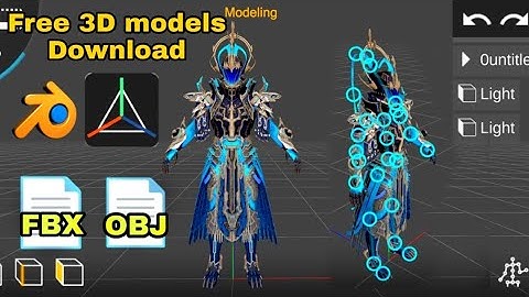 Poseidon X-Suit Max bon PUBG Mobile-3D MODEL PRISMA3D Blender FBX+OBJ+prisma FREE DOWNLOAD
