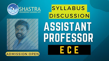 Assistant Professor | ECE | Detailed Syllabus Discussion | 725/2021 | Kerala PSC | Admission Open