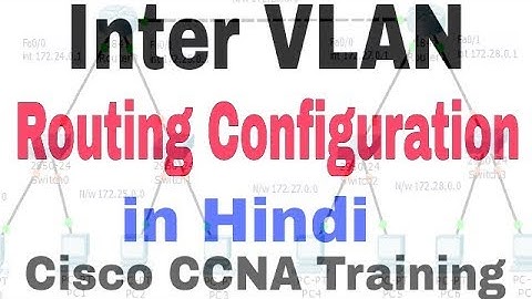 [Hindi/Urdu] Cisco CCNA - Inter VLAN Routing in Hindi ~~ Part-4 |||