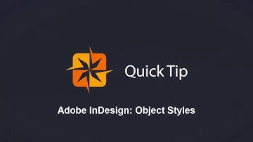Adobe InDesign CC: Using Object Styles