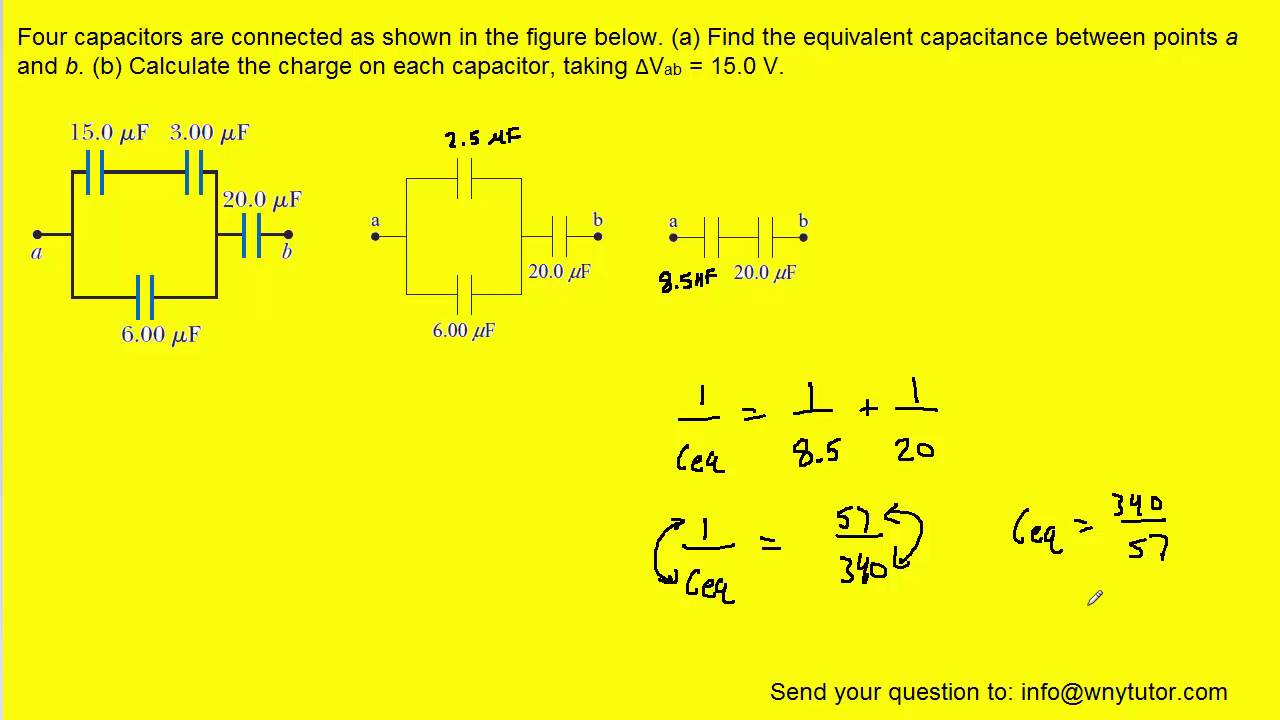 Solved (a) What is the equivalent capacitance (in uF) of.
