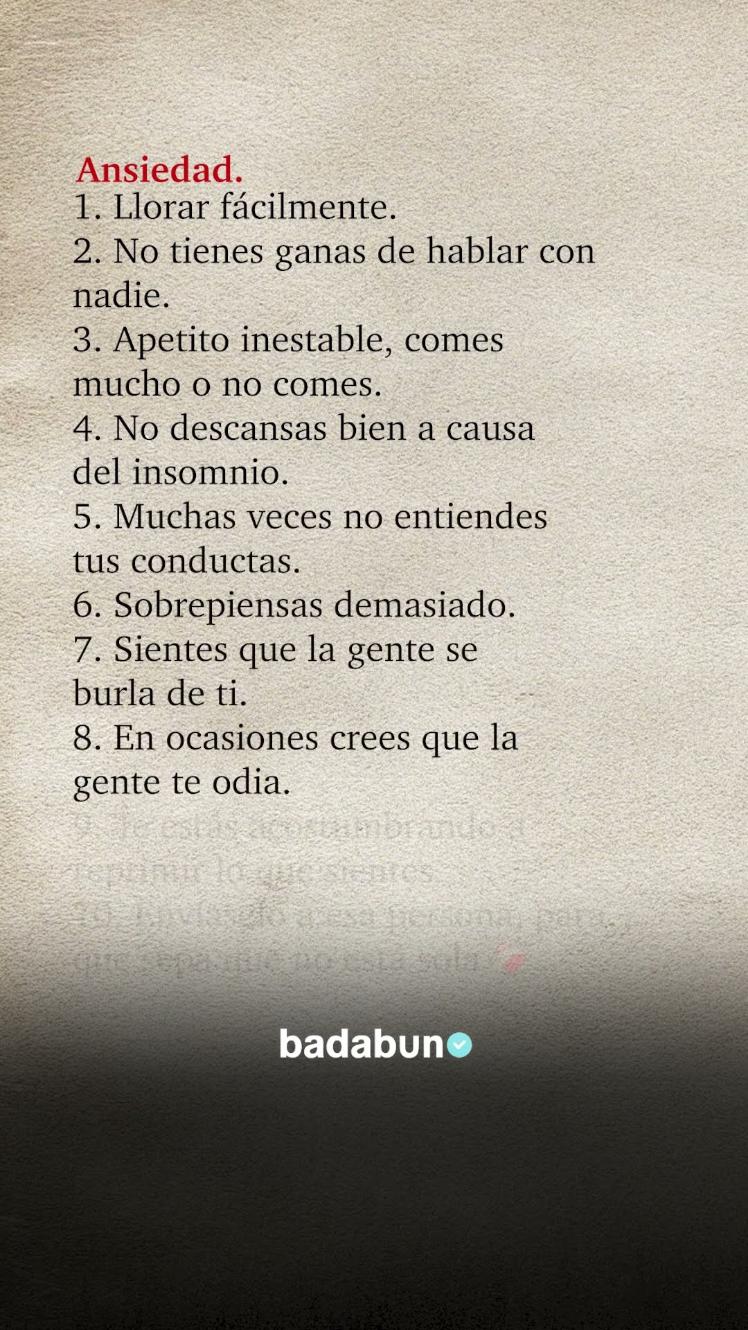 La ansiedad no es solo sentirse mal ?