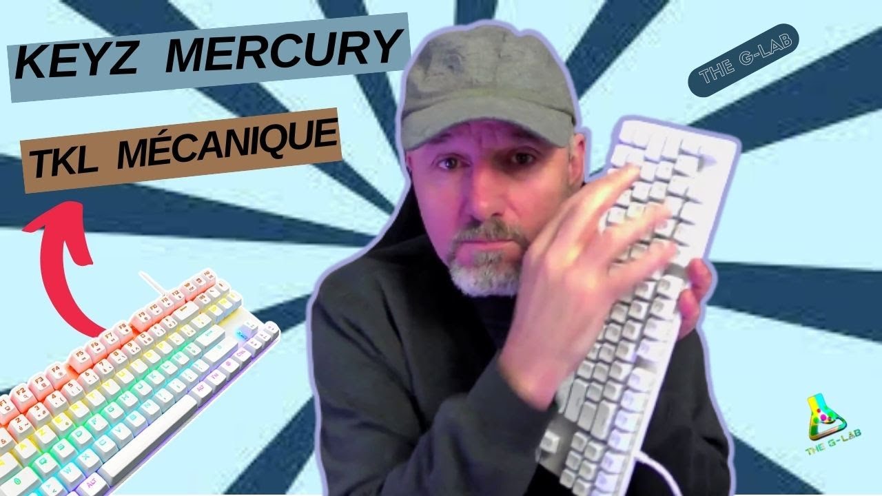 Clavier Gaming - THE G-LAB - KEYZ-MERCURY-C/FR - Mécanique - TKL