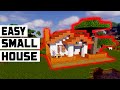 How To Build a Easy Small House in minecraft - Tutorial [ Girl builder #10 ]