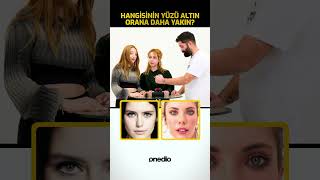 Hangi Ünlünün Yüzü Altın Orana Yakın Tahmin Et 😂 Serenay Sarıkaya vs Hande Erçel 😂  #shortsvideo