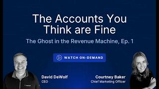 The Ghost in Your Revenue Machine, Episode 1