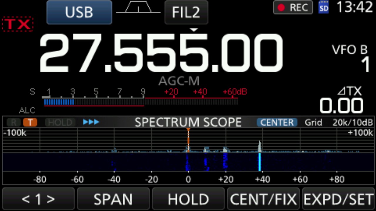 Long play at 27.555Mhz USB