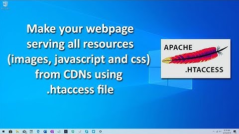 Make your webpage serving all resources(images, javascript and css) from CDNs using .htaccess file