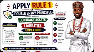 Applying rule 1 of the double entry principle to contract assets and contract liabilities 