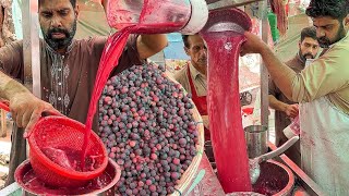 Refreshing Falsa Juice Making | Summer Special Juice Under The Ice|Street Food Falsa Sharbat Karachi