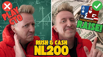 EXPLOIT vs. GAME THEORY = CRUSHING | 200NL Poker Play & Explain