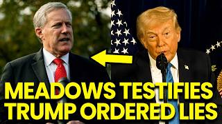 Trump FREAKS OUT as Mark Meadows STRIKES BACK Confessing to Federal Prosecutors