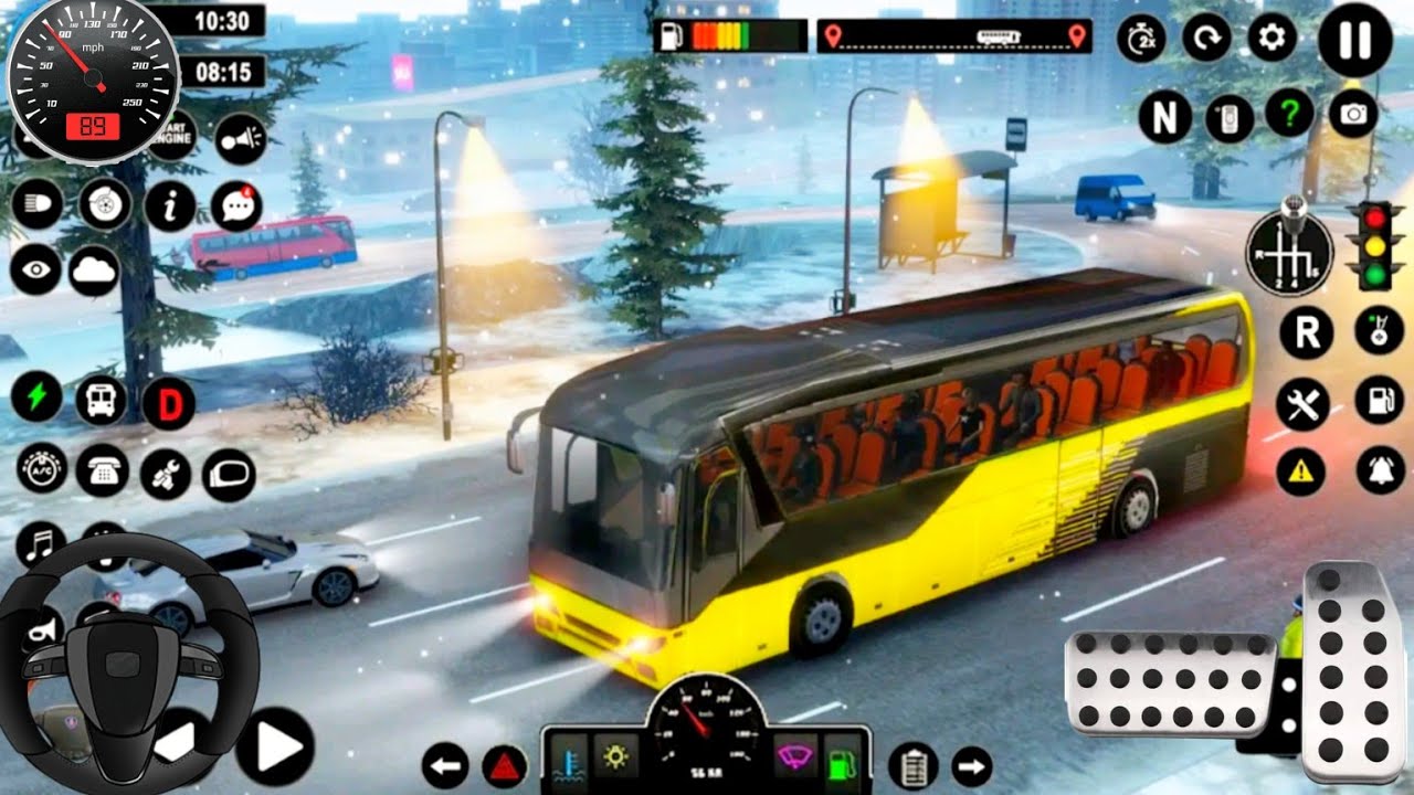 353 bus pessengers service game - bus driver duty android gameplay 