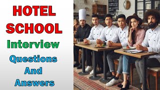 Hotel School Interview Questions and Answers for Freshers 2024 - Chef Style