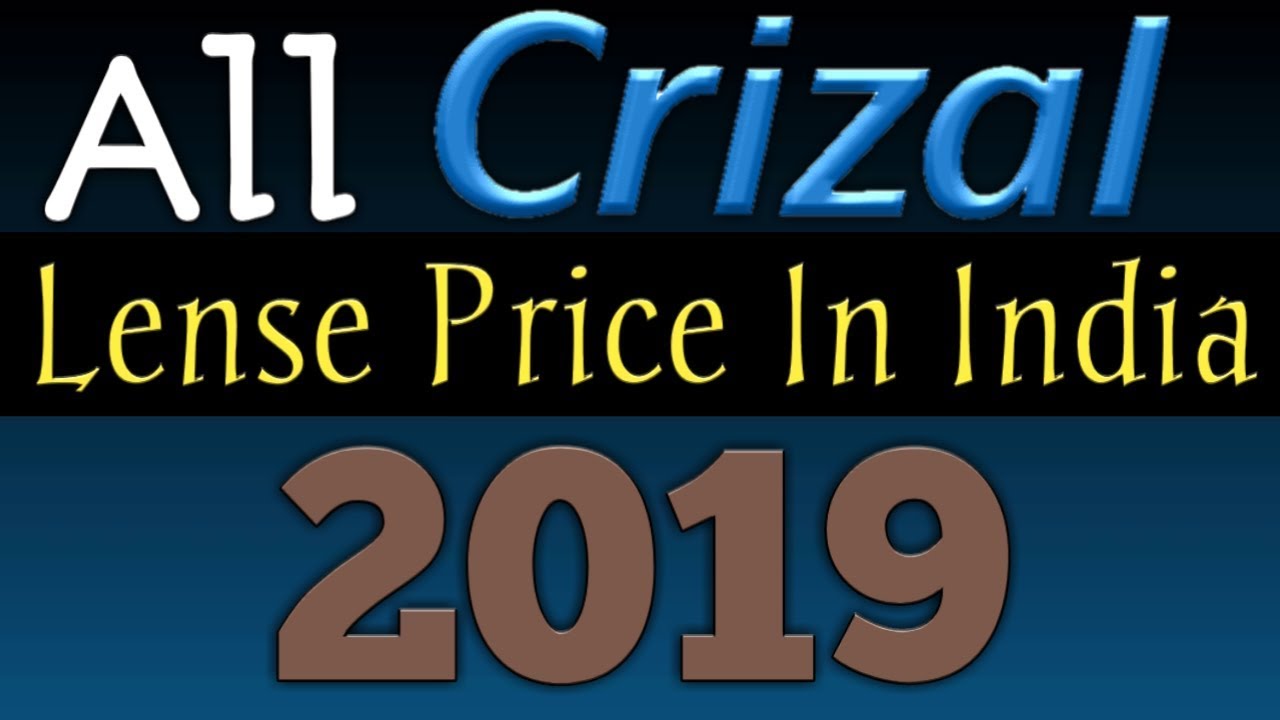 Crizal Availability Chart 2018