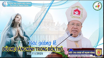 13/11/2025 -BÀI GIẢNG II ĐỨC CHA GIUSE ĐỖ MẠNH HÙNG - LỄ ĐỨC MẸ DÂNG MÌNH TRONG ĐỀN THỜ - TTTM TÀPAO