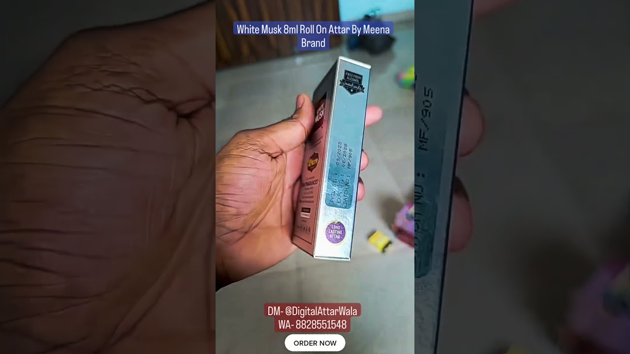 White Musk 8ml Roll On Attar By Meena Brand 50% Off Order Now 