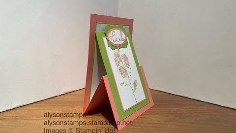 Z Fold Easel "Top Loader" Card Stamping Tutorial