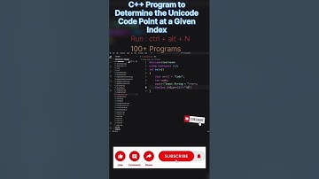 program of determine unicode code given index in C++| #shorts #ytshorts #youtubeshorts #ai #trending