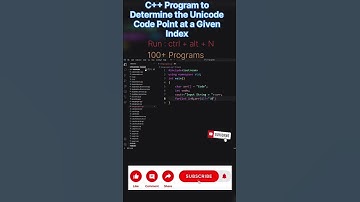program of determine unicode code given index in C++| #shorts #ytshorts #youtubeshorts #ai #trending