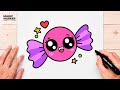 How to Draw a Cute Kawaii Candy ???? | Easy Cute Digital Illustration