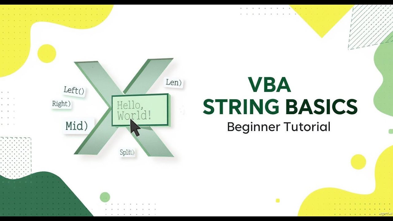 String Manipulation in VBA | Text Functions in Excel VBA | Beginners Tutorial