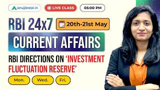 Finance Current Affairs 20th-21st May | GA | RBI 247 Anuj Jindal | RBI Grade B Preparation 2026