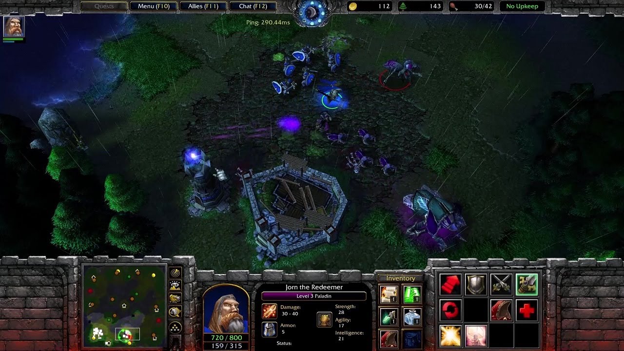 Solo hero Paladin strategy against Undead, Warcraft 3 Frozen Throne 1v1 Ranked