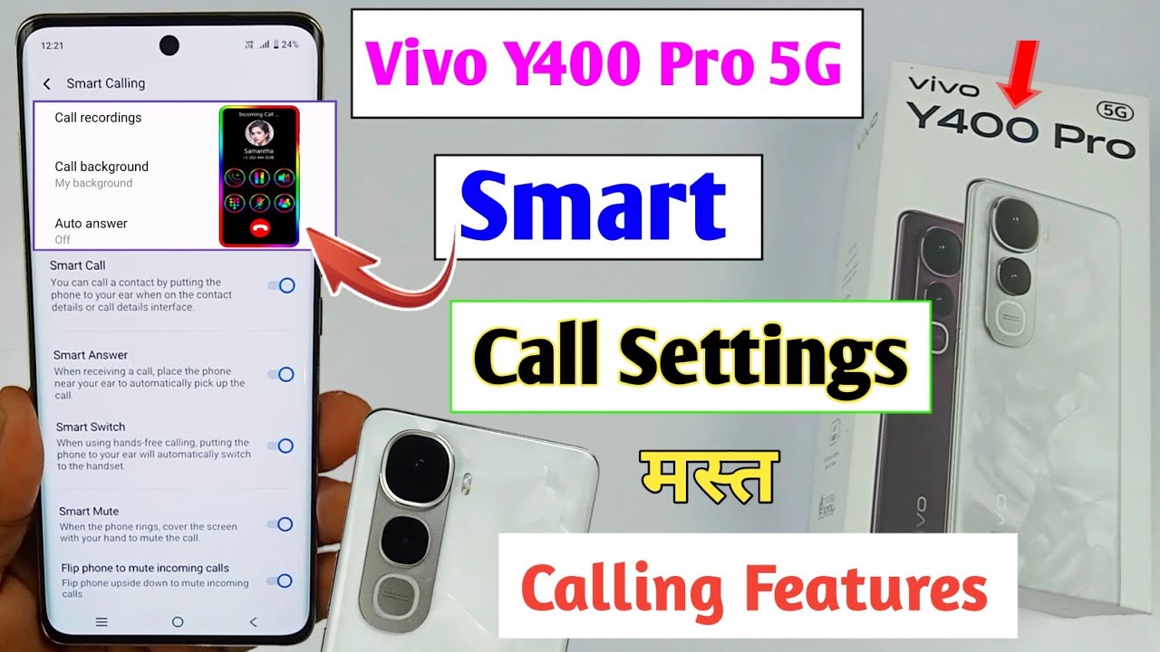 vivo y400 pro 5g smart call setting / vivo y400 pro call setting / vivo y400 pro calling features