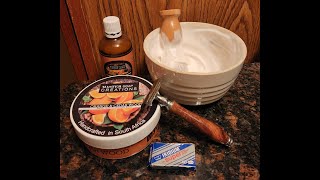 SOTD: Master Soap Creations Orange Cedarwood / Krisp Razor / Wizamet Blades / Orange Cedarwood