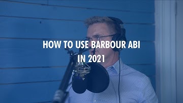 How to use Barbour ABI in 2021