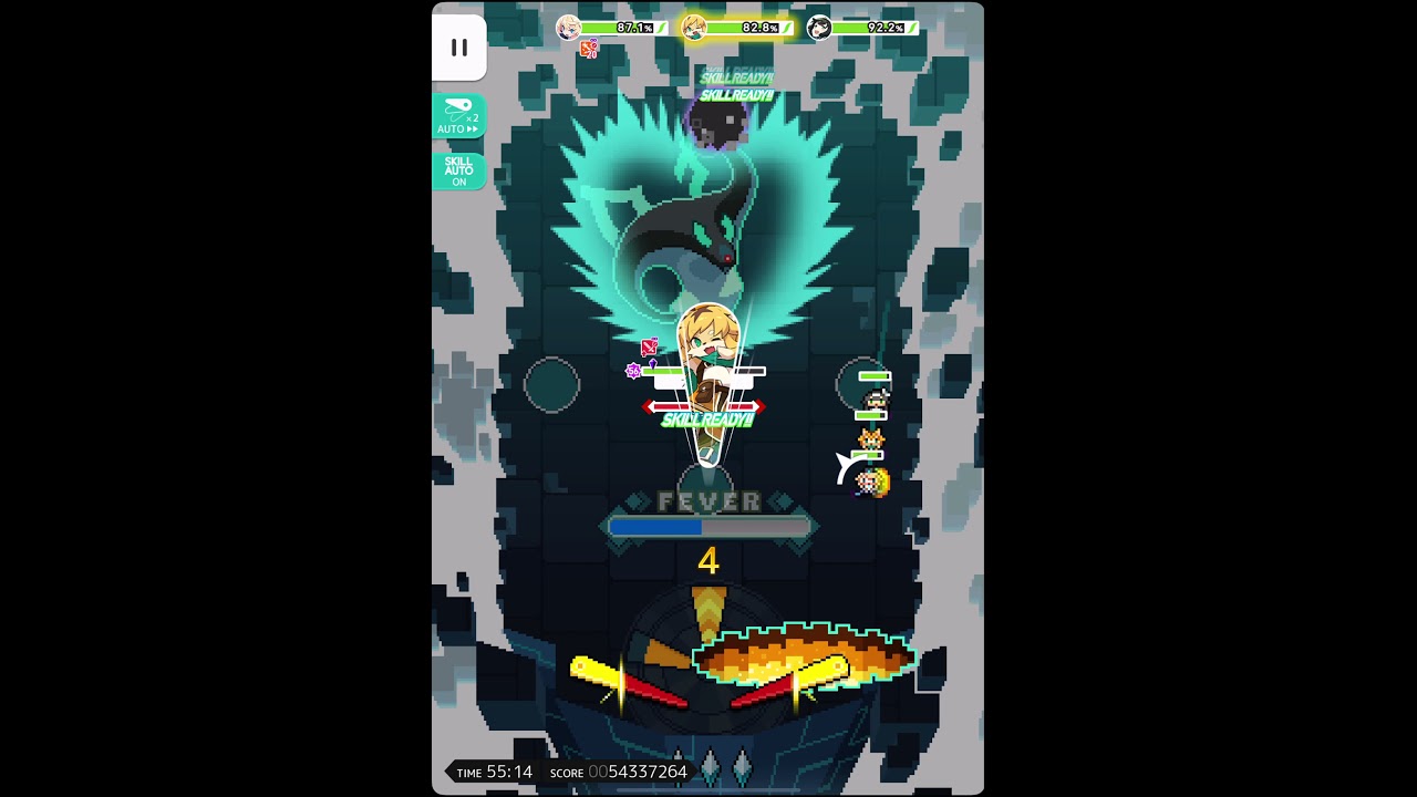 World Flipper JP - Abyss High difficulty using ASilty Rolf comp