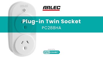 ARLEC : PC288HA Smart Twin Plug-In Socket
