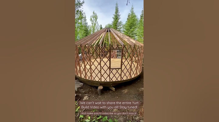 The full Yurt build video is coming SO soon! Stay tuned and subscribe to our channel!   #tinyhouse