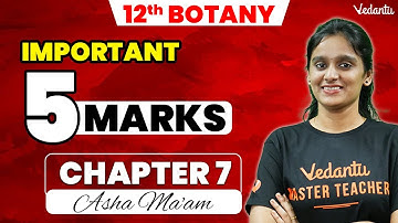12th Biology | CH 7 Ecosystem - Important 5 Mark Questions | 2nd Mid Term | Asha Ma